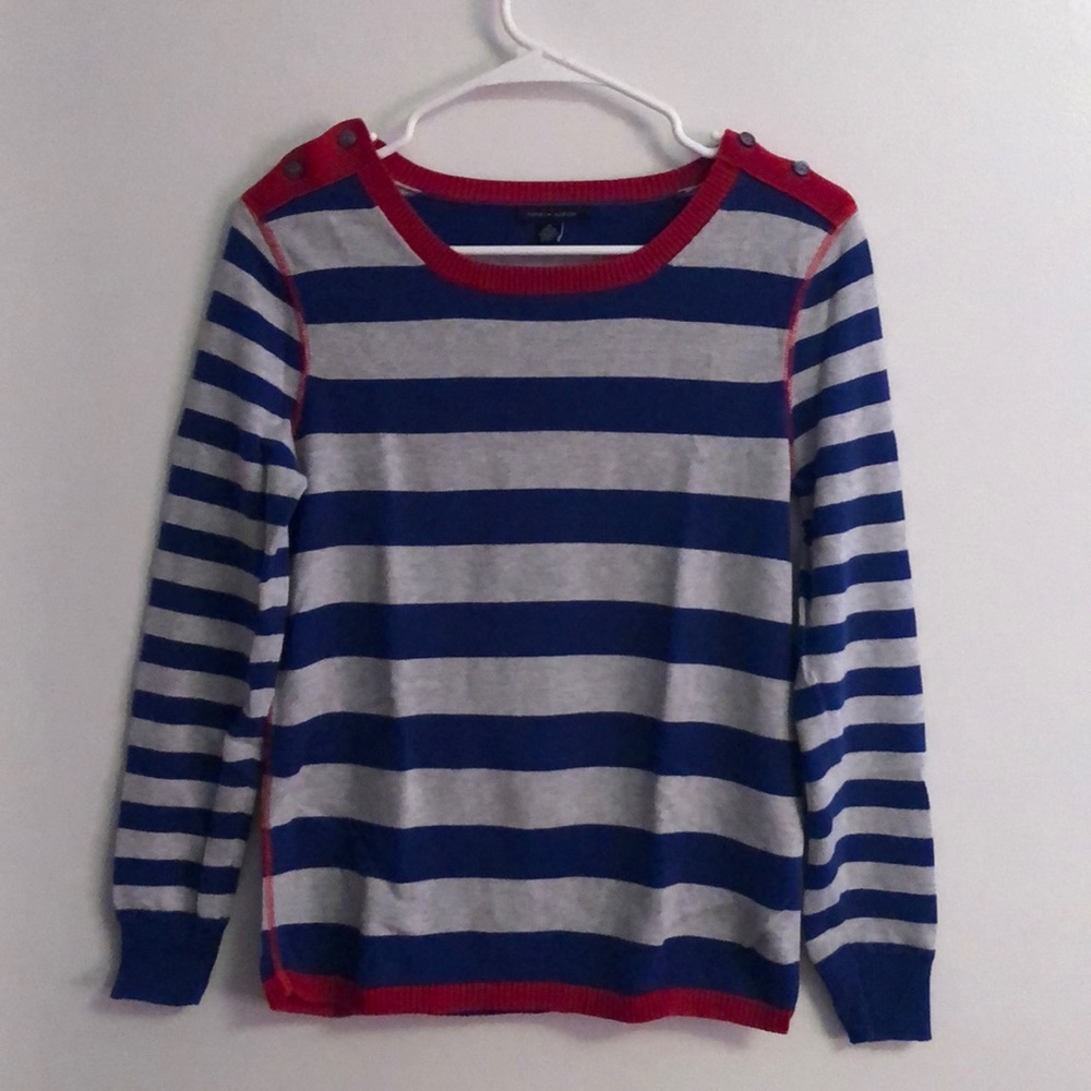 Tommy Hilfiger blue and gray sweater